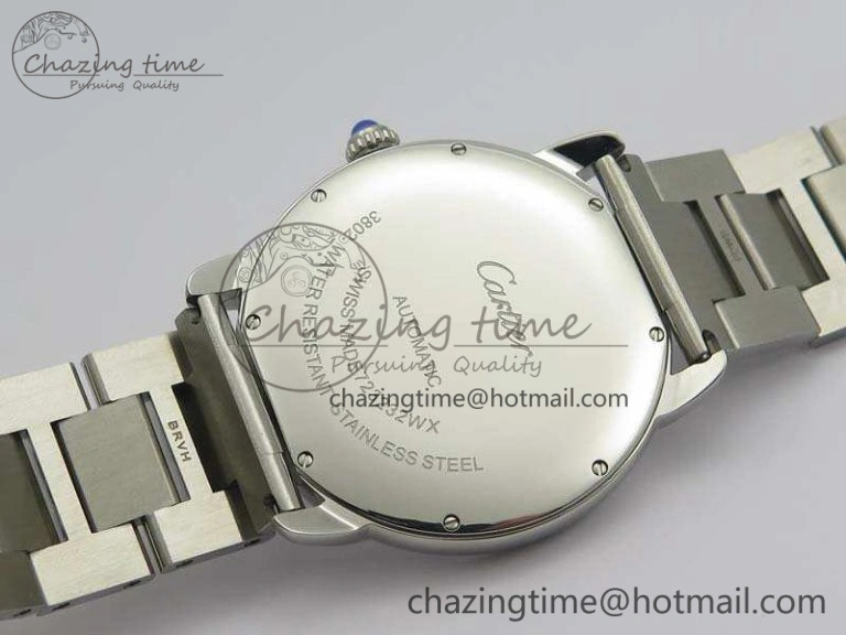 Ronde Solo de Cartier 42mm ZF 1:1 Best Edition White Dial On SS Bracelet MIYOTA 9015