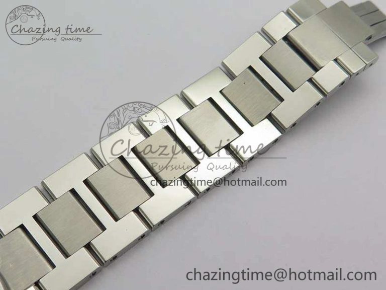Ronde Solo de Cartier 42mm ZF 1:1 Best Edition White Dial On SS Bracelet MIYOTA 9015