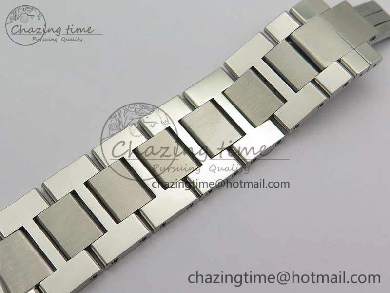 Ronde Solo de Cartier 42mm ZF 1:1 Best Edition White Dial On SS Bracelet MIYOTA 9015