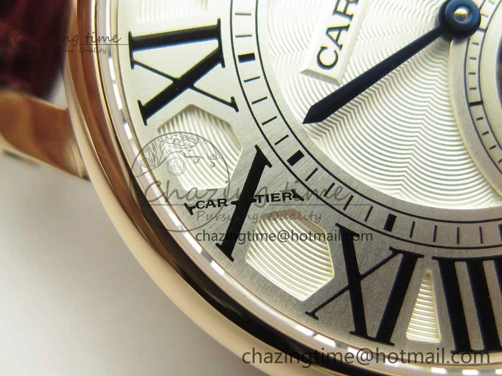 Rotonde Flying Tourbillon RG BLF Best Edition White Dial on Brown Leather Strap V2