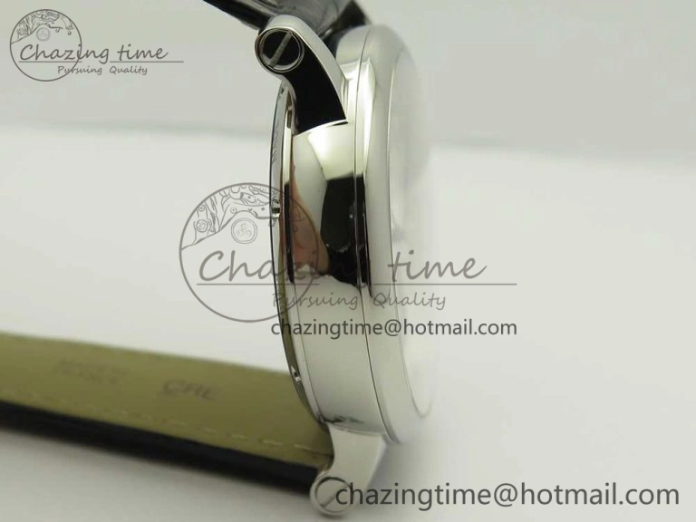 Rotonde Flying Tourbillon SS BLF Best Edition White Dial on Black Leather Strap V2
