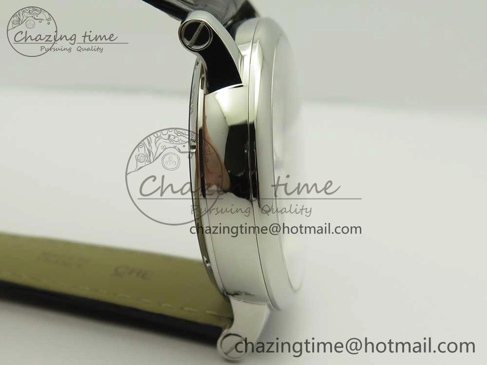 Rotonde Flying Tourbillon SS BLF Best Edition White Dial on Black Leather Strap V2