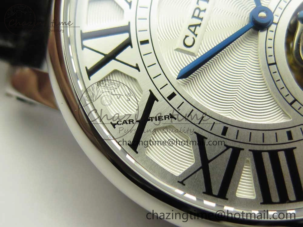 Rotonde Flying Tourbillon SS BLF Best Edition White Dial on Black Leather Strap V2