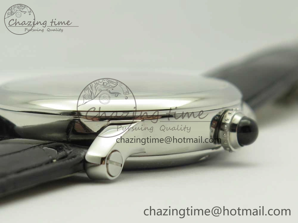 Rotonde Flying Tourbillon SS BLF Best Edition White Dial on Black Leather Strap V2