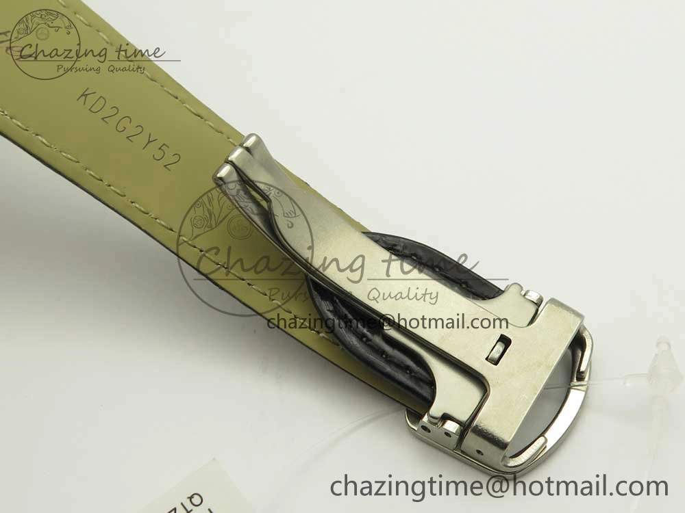Rotonde Flying Tourbillon SS BLF Best Edition White Dial on Black Leather Strap V2