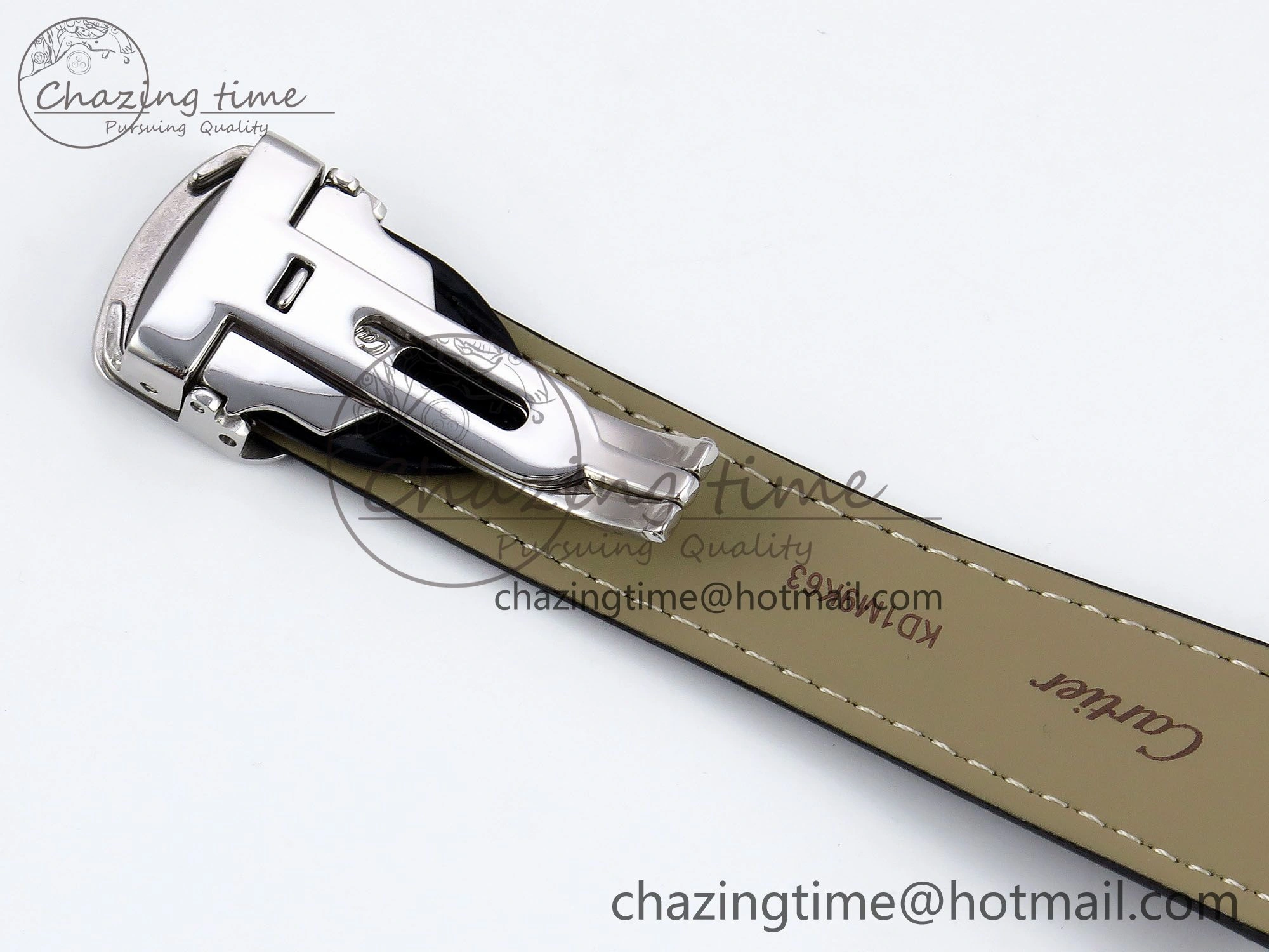Rotonde Tourbillon SS RMSF Best Edition White Dial on Black Leather Strap