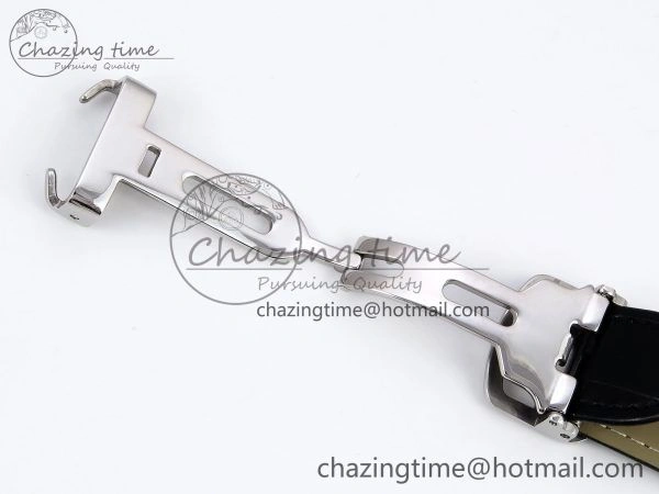 Rotonde Tourbillon SS RMSF Best Edition White Dial on Black Leather Strap