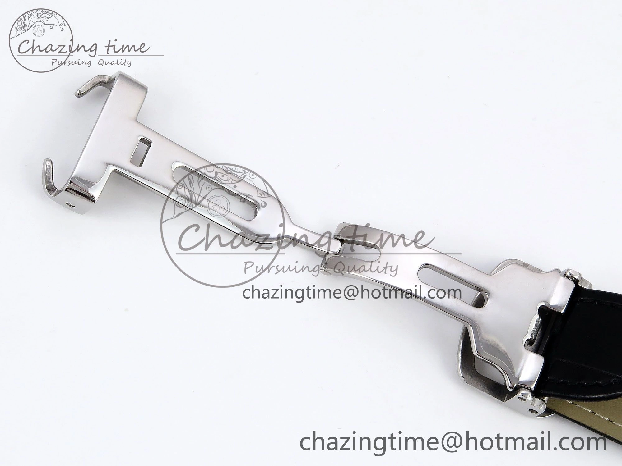 Rotonde Tourbillon SS RMSF Best Edition White Dial on Black Leather Strap