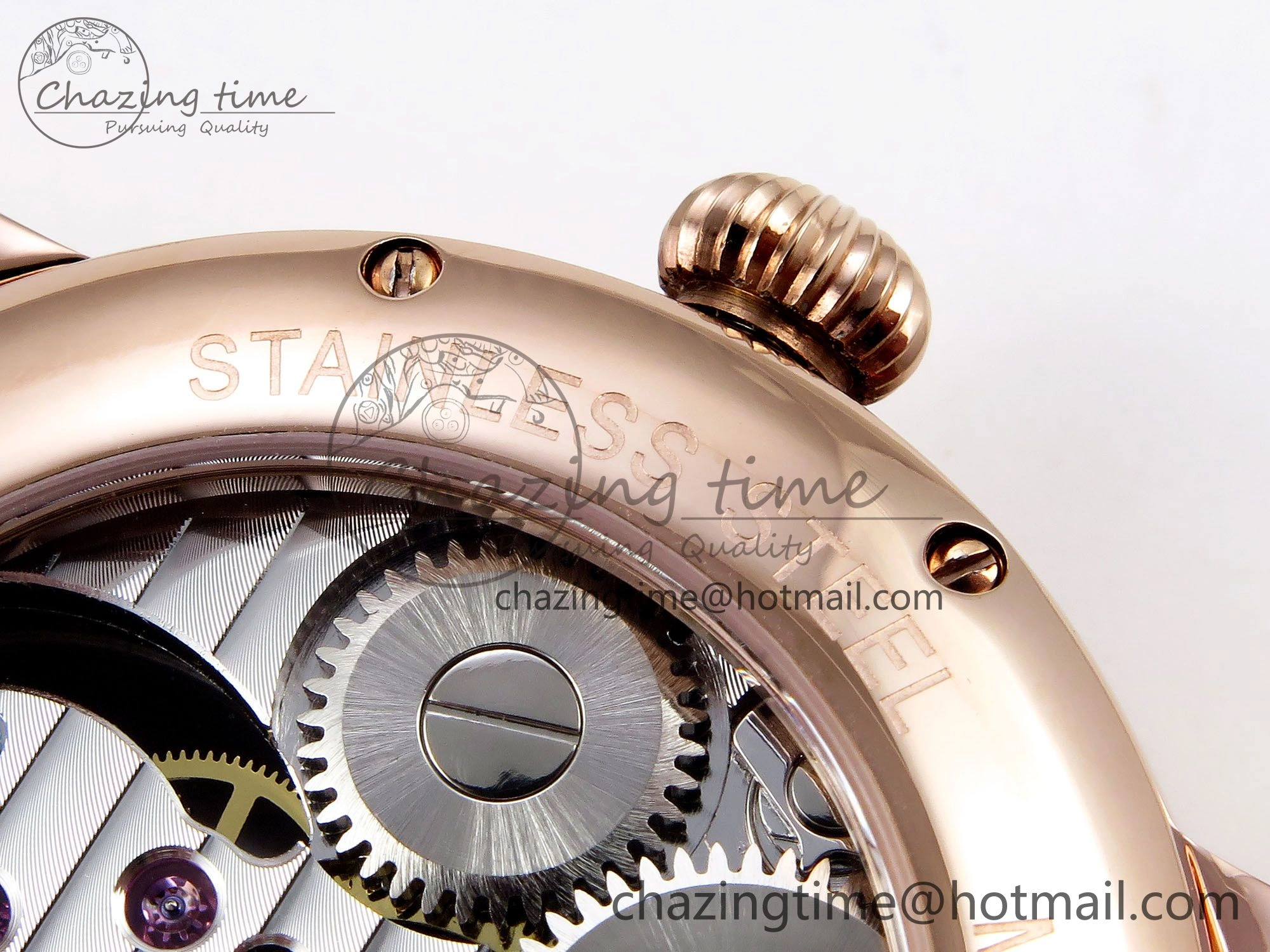 Rotonde de Cartier Flying Tourbillon RG RMS Best Edition Silver Dial on Brown Leather Strap