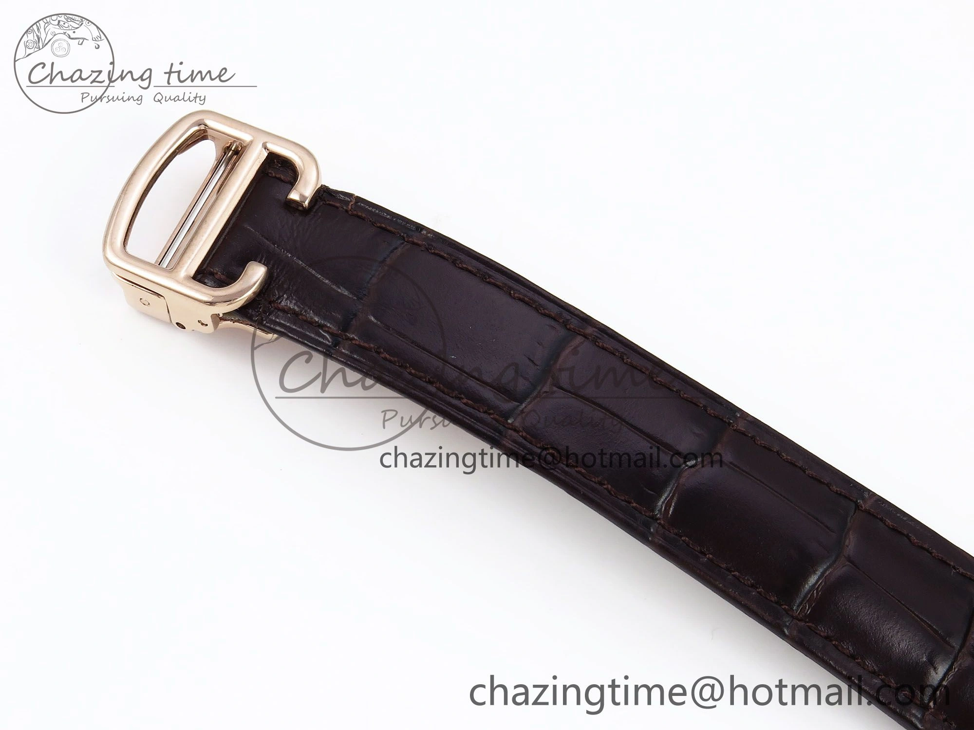 Rotonde de Cartier Flying Tourbillon RG RMS Best Edition White Numeral Dial on Brown Leather Strap