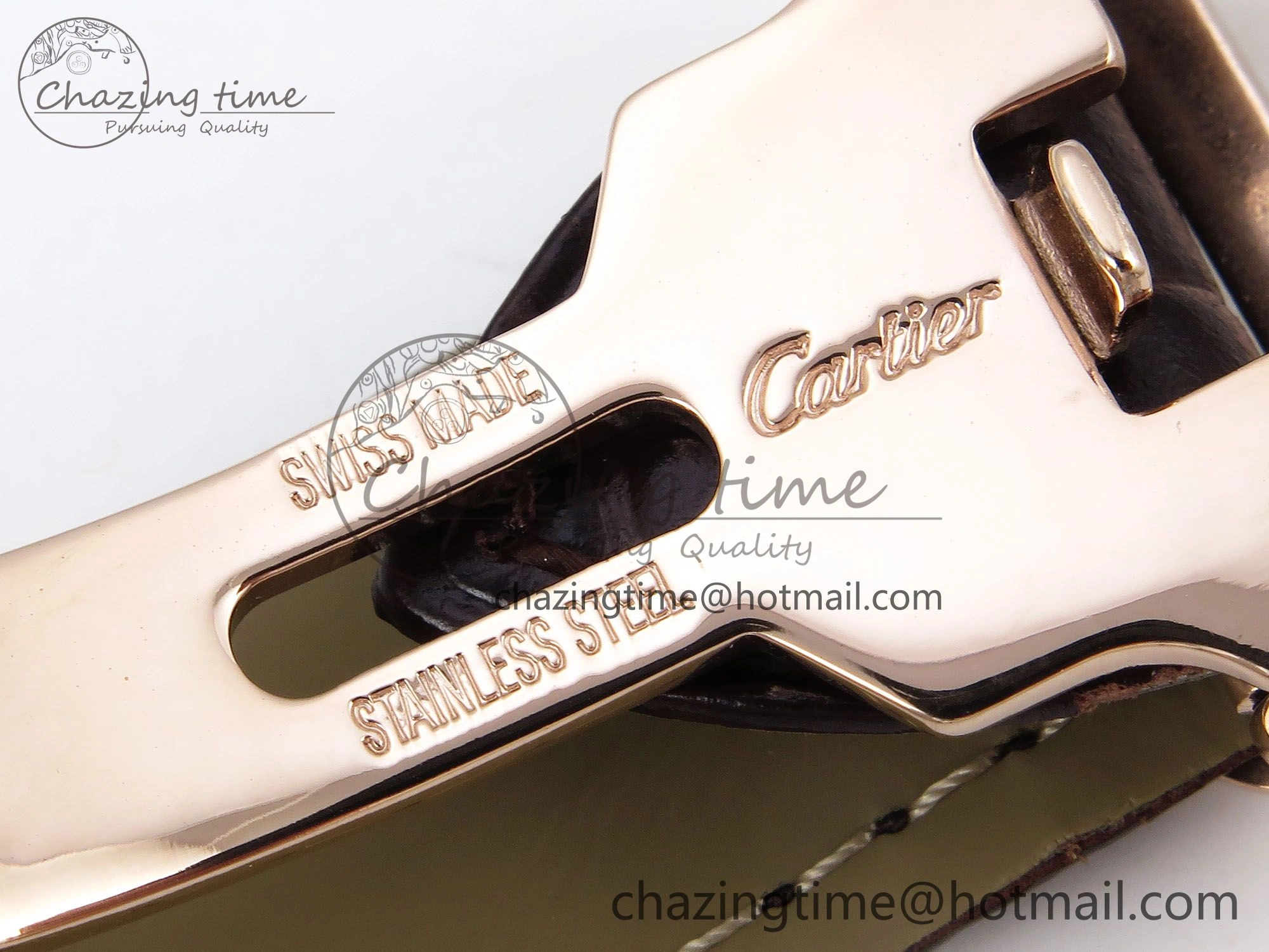 Rotonde de Cartier Flying Tourbillon RG RMS Best Edition White Numeral Dial on Brown Leather Strap