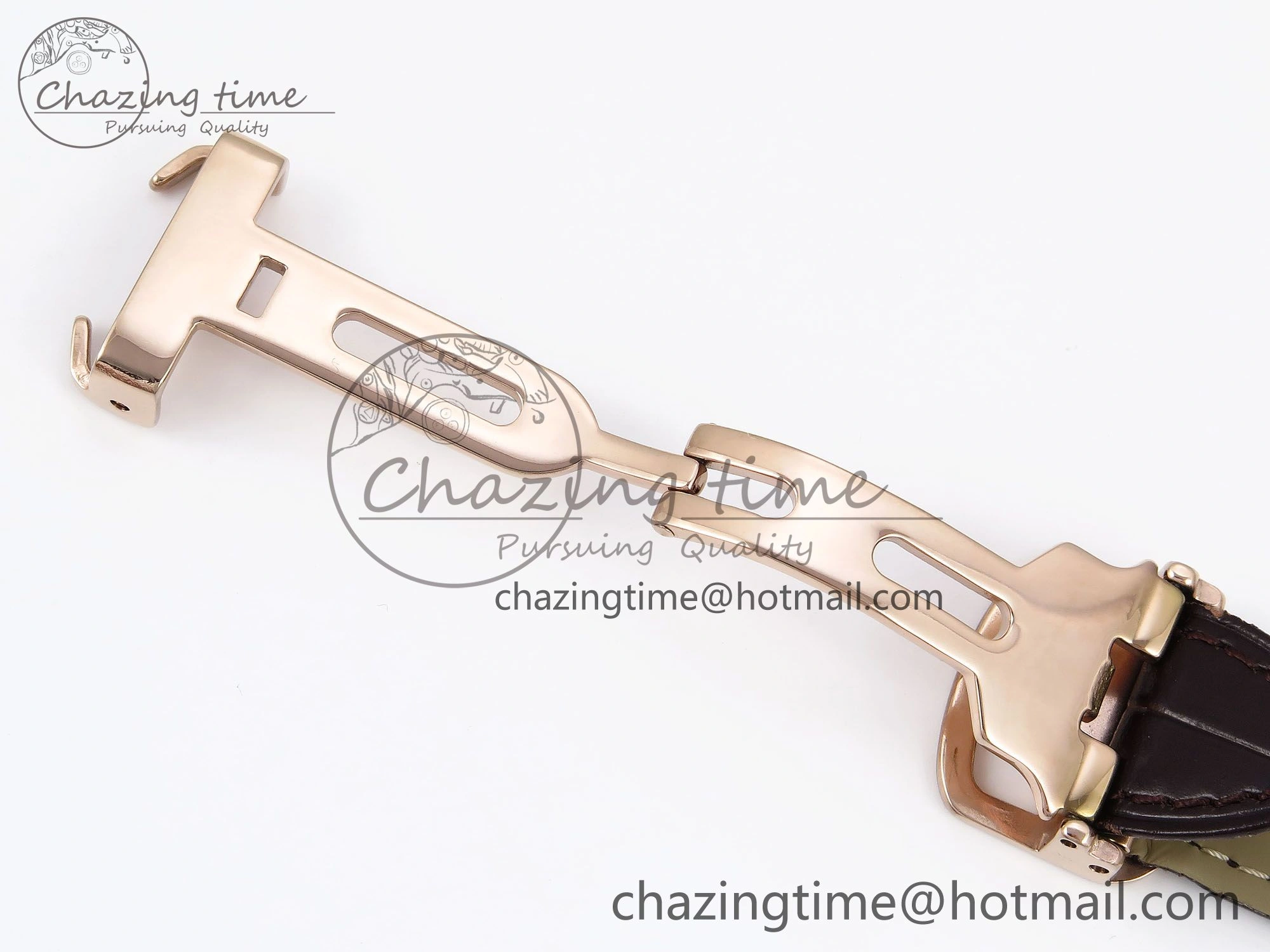 Rotonde de Cartier Flying Tourbillon RG RMS Best Edition White Numeral Dial on Brown Leather Strap
