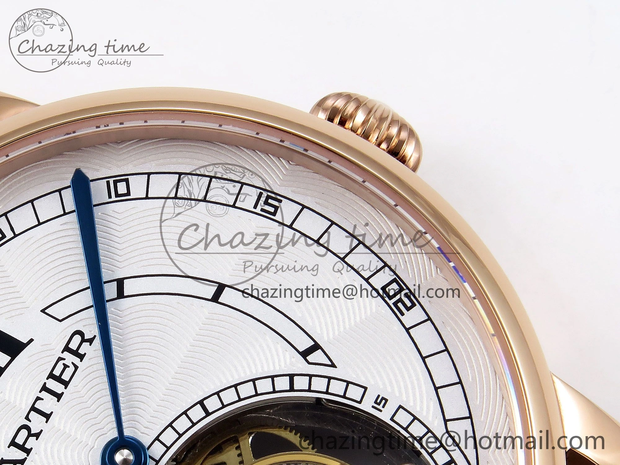 Rotonde de Cartier Flying Tourbillon RG RMS Best Edition White Numeral Dial on Brown Leather Strap