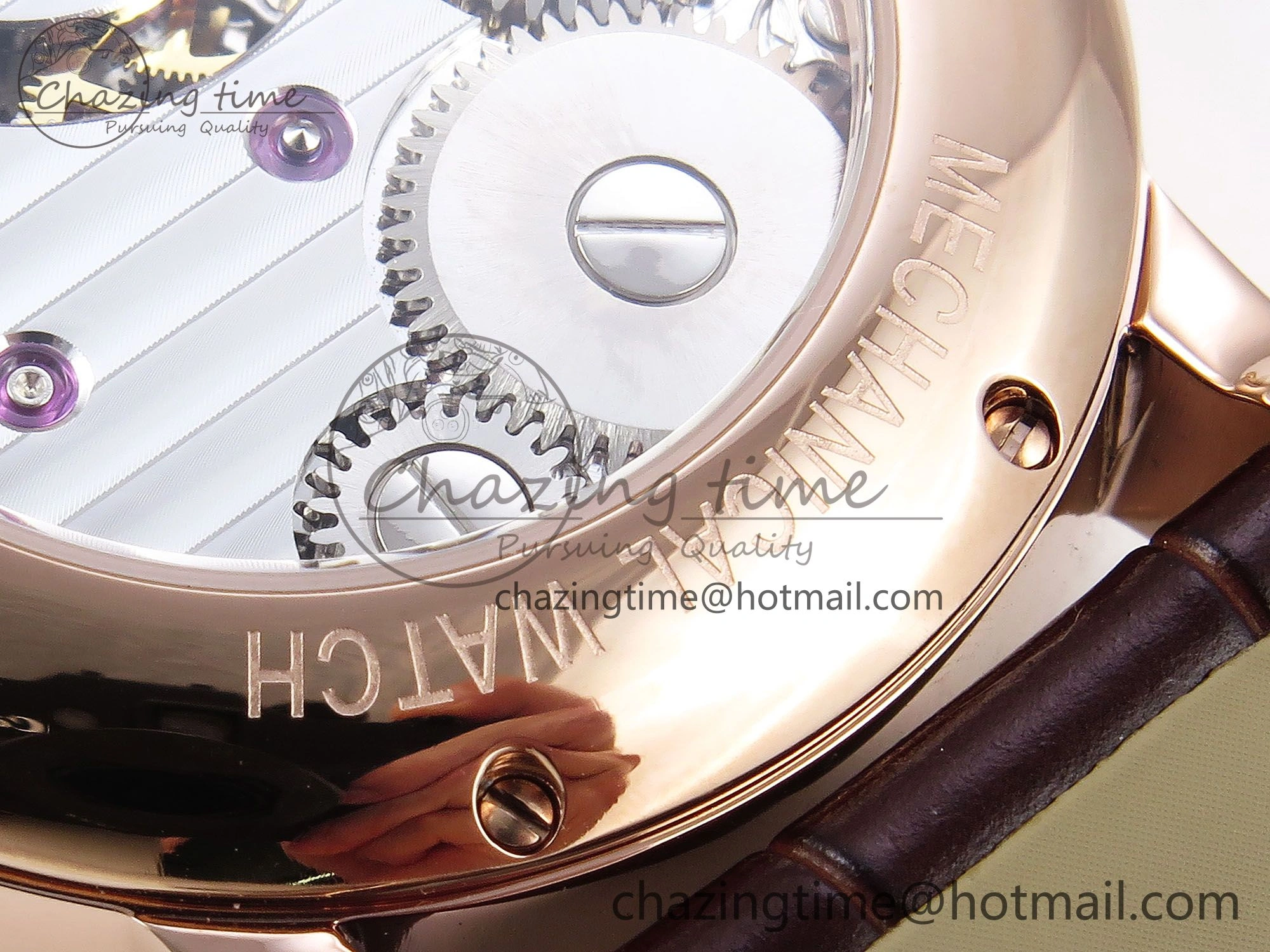 Rotonde de Cartier Flying Tourbillon RG RMS Best Edition White Numeral Dial on Brown Leather Strap