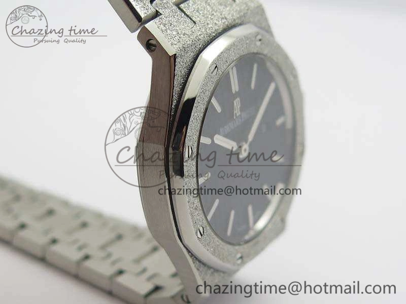 Royal Oak 15000 Frosted 33mm OM Best Edition Black Dial On SS Bracelet Quartz