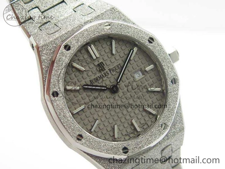 Royal Oak 15000 Frosted 33mm OM Best Edition Gray Dial On SS Bracelet Quartz