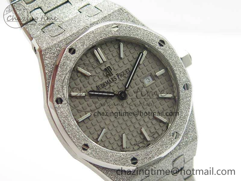 Royal Oak 15000 Frosted 33mm OM Best Edition Gray Dial On SS Bracelet Quartz