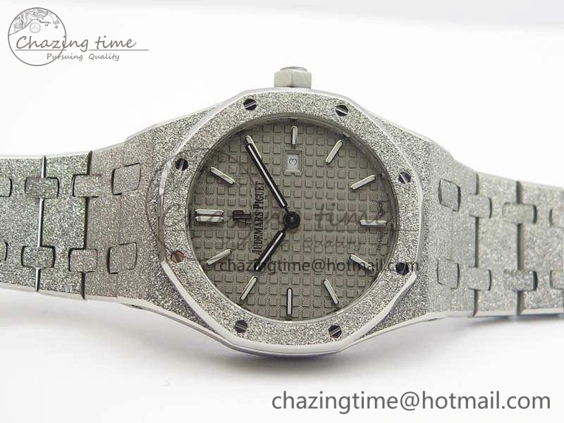 Royal Oak 15000 Frosted 33mm OM Best Edition Gray Dial On SS Bracelet Quartz