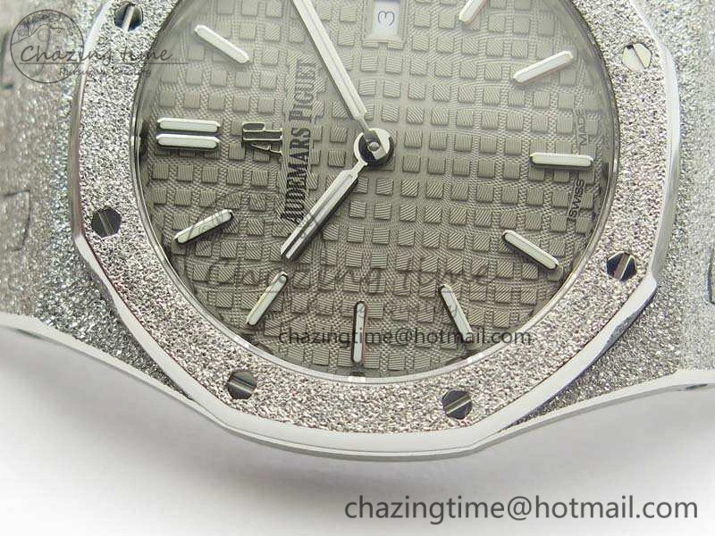 Royal Oak 15000 Frosted 33mm OM Best Edition Gray Dial On SS Bracelet Quartz