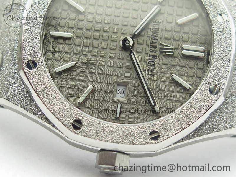 Royal Oak 15000 Frosted 33mm OM Best Edition Gray Dial On SS Bracelet Quartz