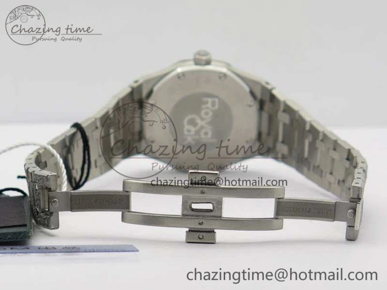 Royal Oak 15000 Frosted 33mm OM Best Edition Gray Dial On SS Bracelet Quartz
