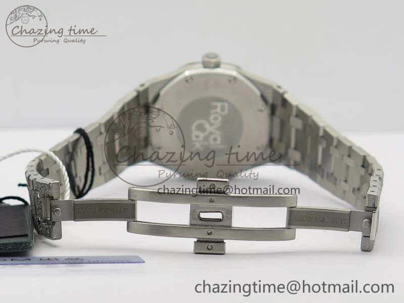 Royal Oak 15000 Frosted 33mm OM Best Edition Gray Dial On SS Bracelet Quartz