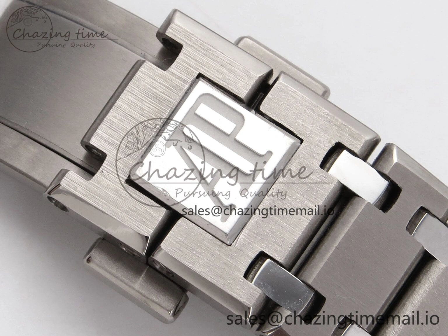 Royal Oak 15202IP SS ZF 1:1 Best Edition Blue Textured Dial on SS Bracelet A2121 Super Clone V2