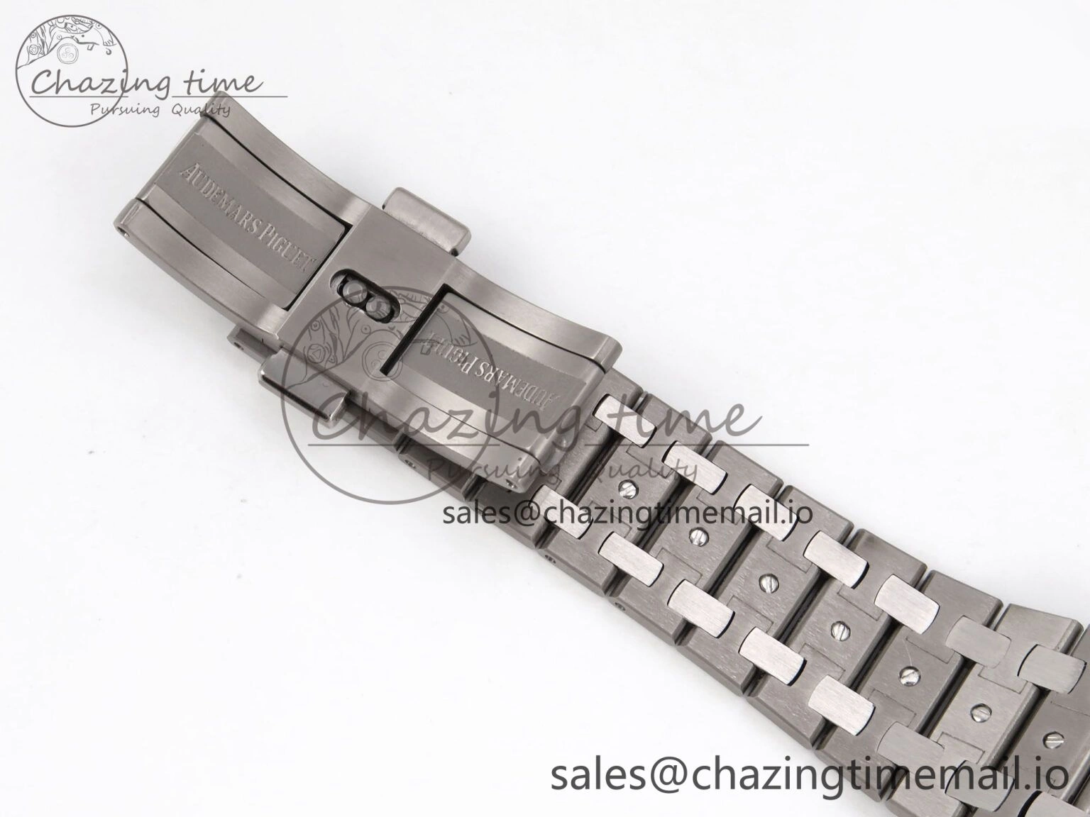 Royal Oak 15202IP SS ZF 1:1 Best Edition Blue Textured Dial on SS Bracelet A2121 Super Clone V2