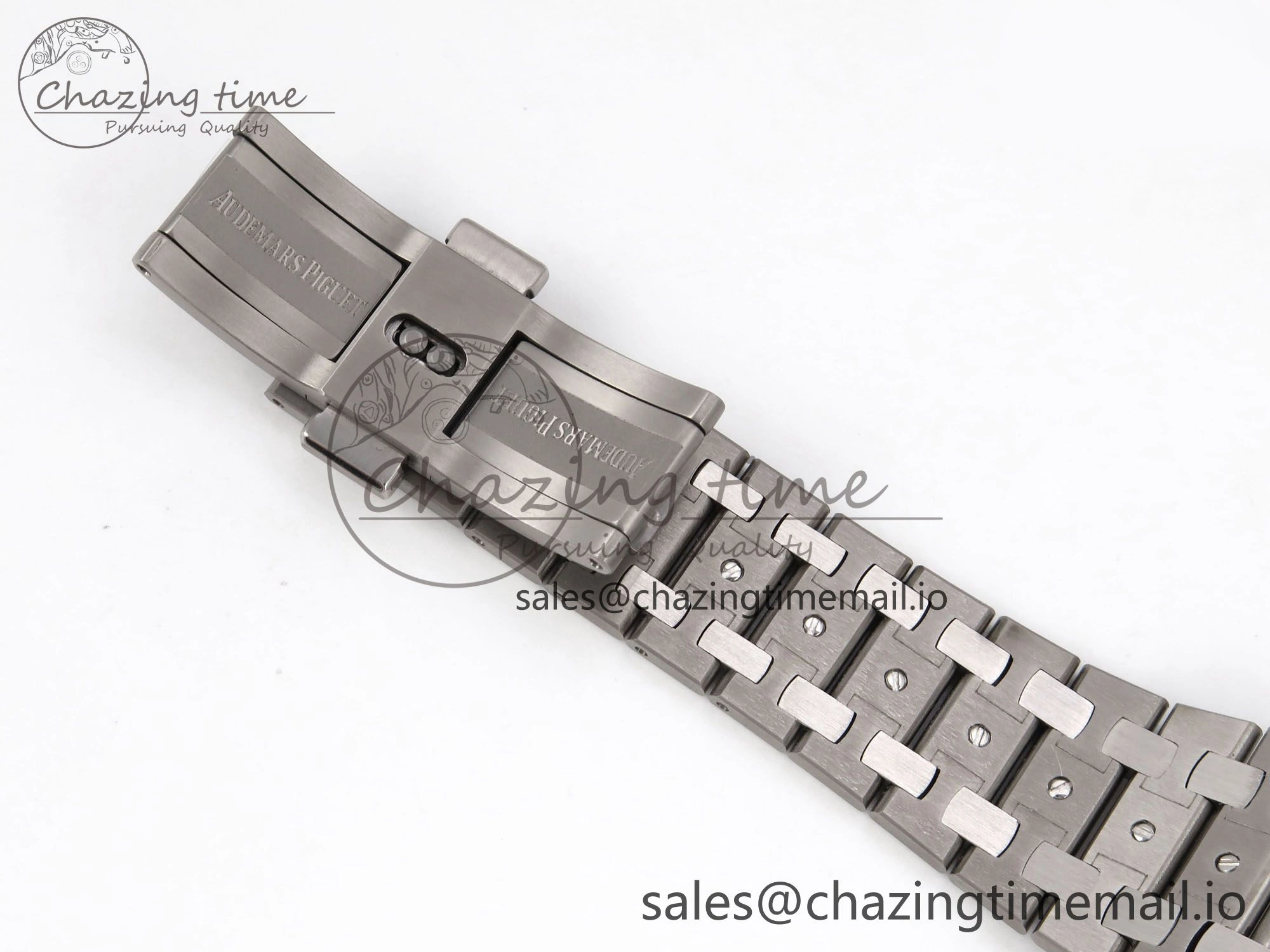 Royal Oak 15202IP SS ZF 1:1 Best Edition Blue Textured Dial on SS Bracelet A2121 Super Clone V2