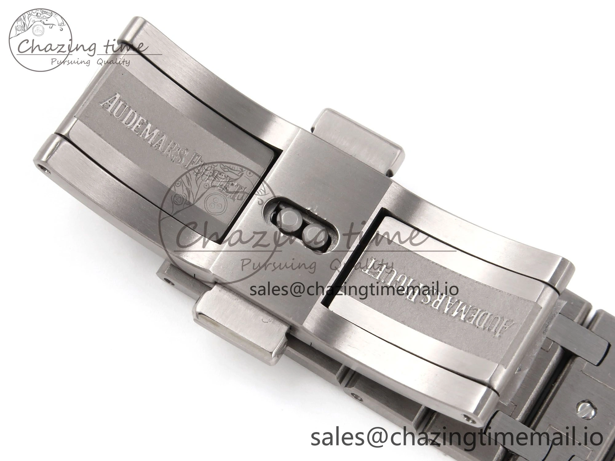 Royal Oak 15202IP SS ZF 1:1 Best Edition Blue Textured Dial on SS Bracelet A2121 Super Clone V2