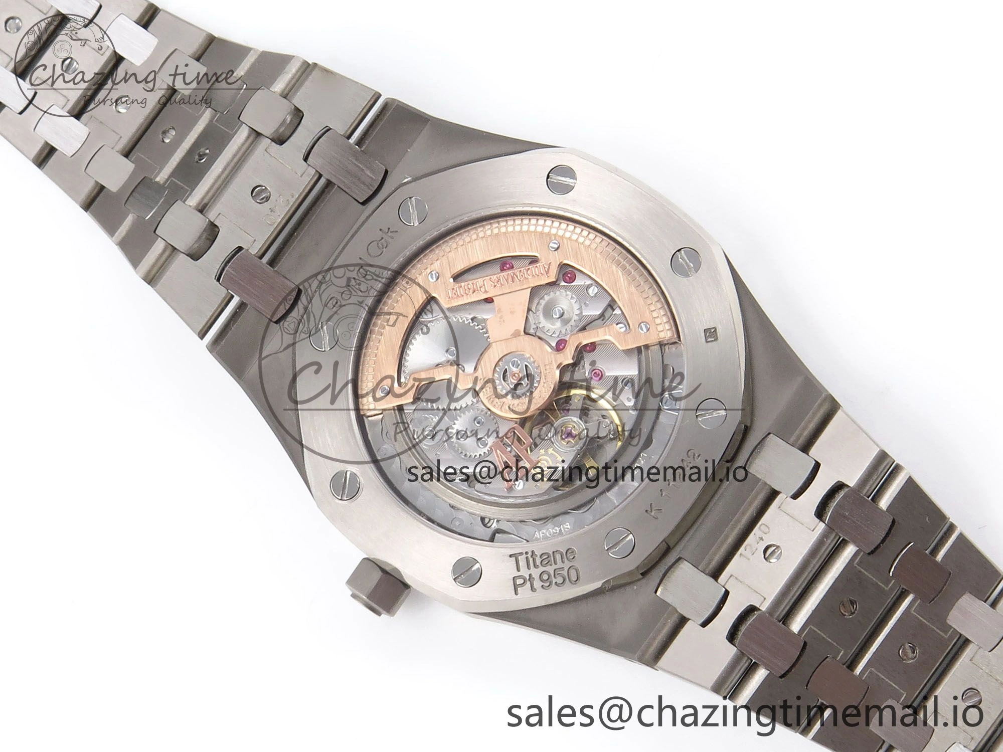 Royal Oak 15202IP SS ZF 1:1 Best Edition Blue Textured Dial on SS Bracelet A2121 Super Clone V2