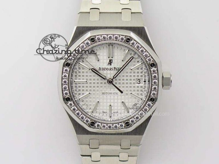 Royal Oak 15500 SS TWSF Best Edition Black Textured Dial on SS Bracelet SA4302 Super Clone