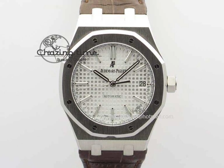 Royal Oak 15500 SS TWSF Best Edition Black Textured Dial on SS Bracelet SA4302 Super Clone