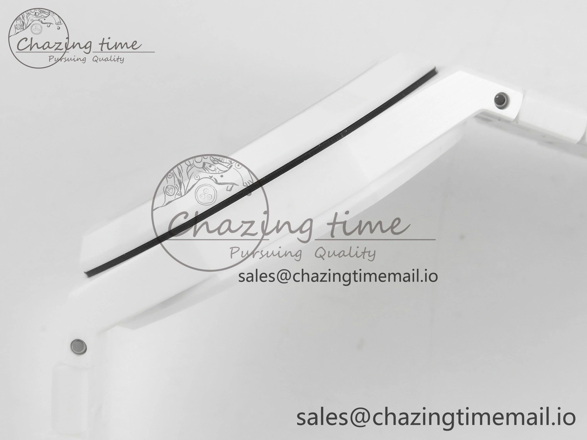 Royal Oak 15500 White Ceramic APSF 1:1 Best Edition Blue Dial On White Bracelet SA4302 Super Clone