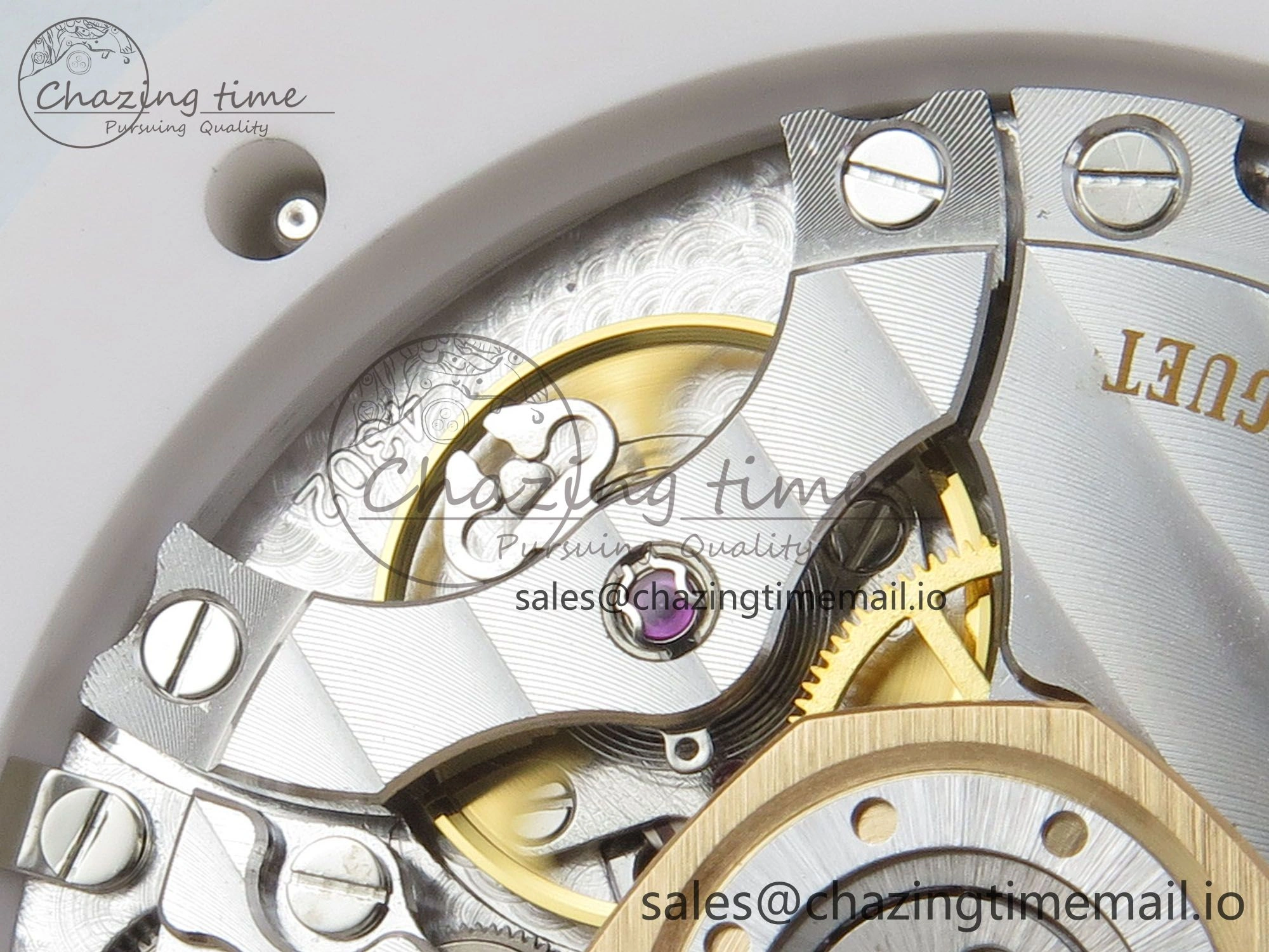 Royal Oak 15500 White Ceramic APSF 1:1 Best Edition Blue Dial On White Bracelet SA4302 Super Clone