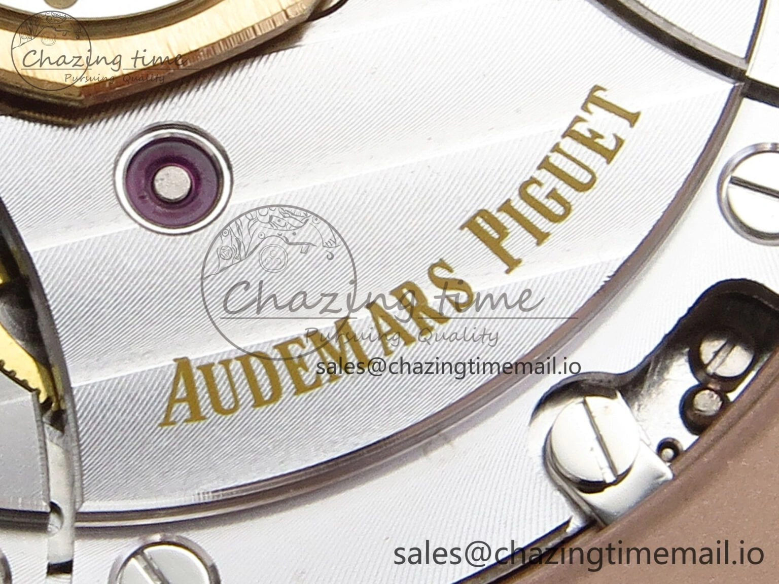 Royal Oak 15510 RG APSF 1:1 Best Edition Black Dial on RG Bracelet SA4302 Super Clone V2 (SW Dial)