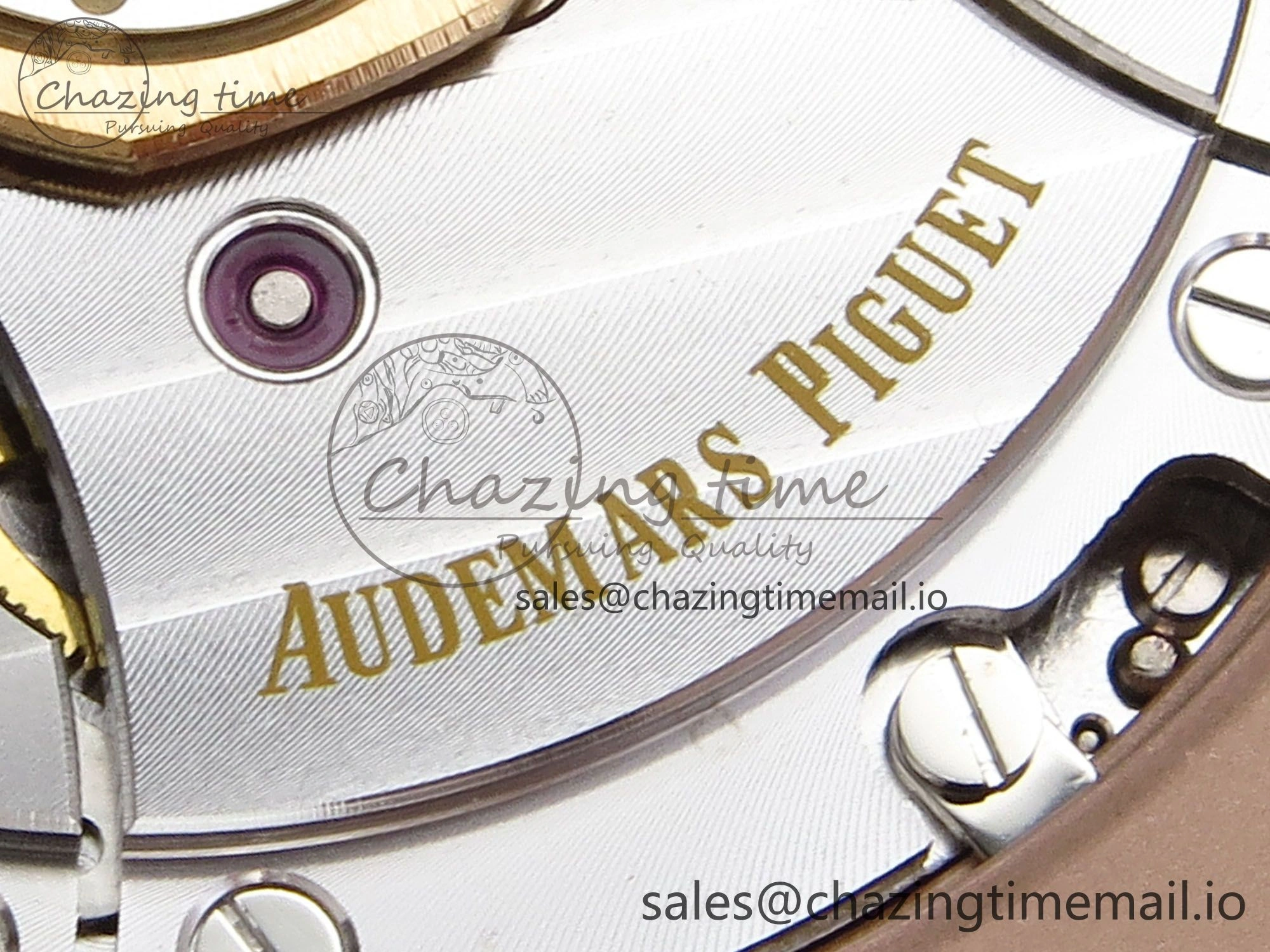 Royal Oak 15510 RG APSF 1:1 Best Edition Black Dial on RG Bracelet SA4302 Super Clone V2 (SW Dial)
