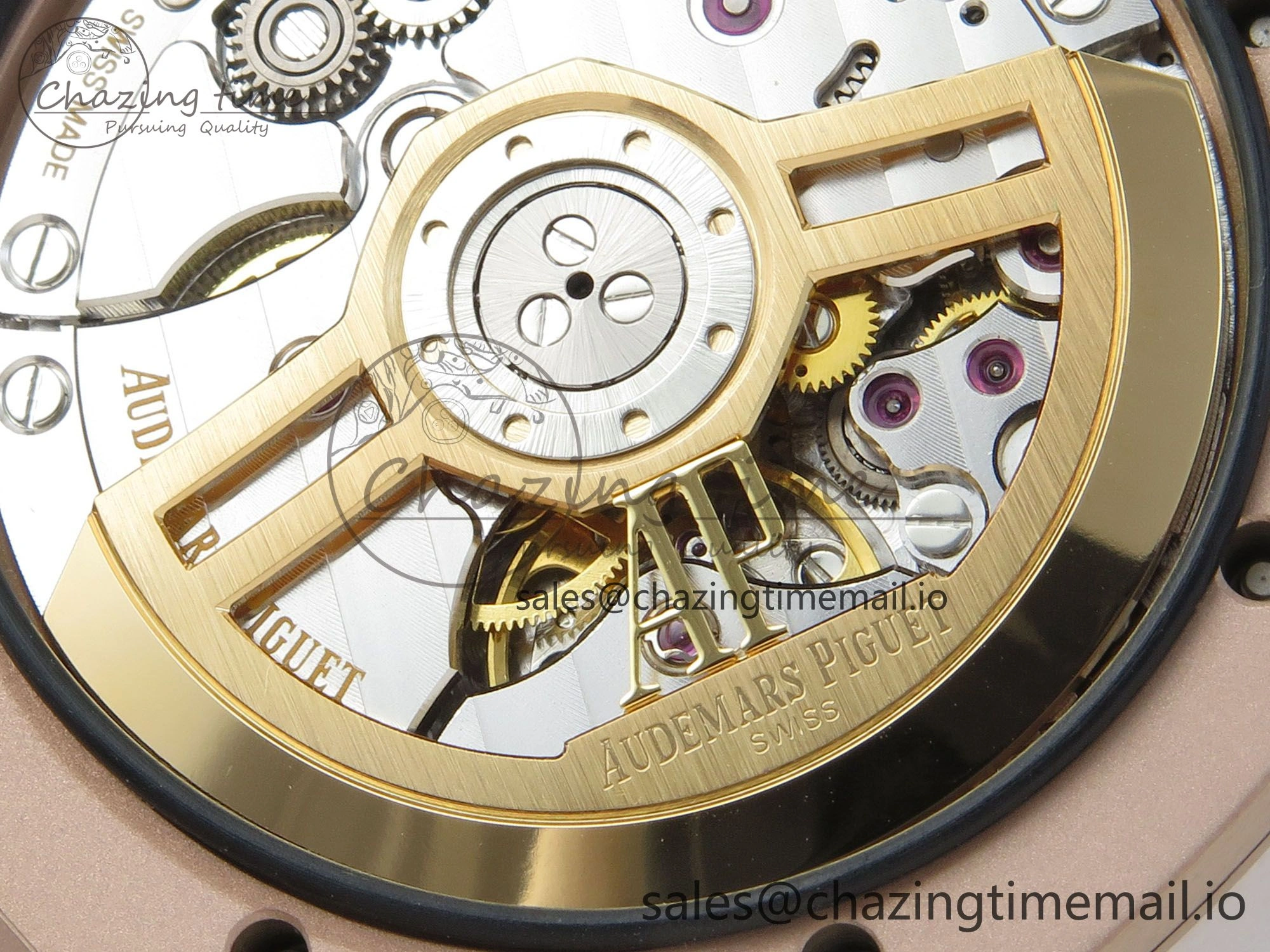 Royal Oak 15510 RG TWSF Best Edition Blue Textured Dial on RG Bracelet SA4302 Super Clone