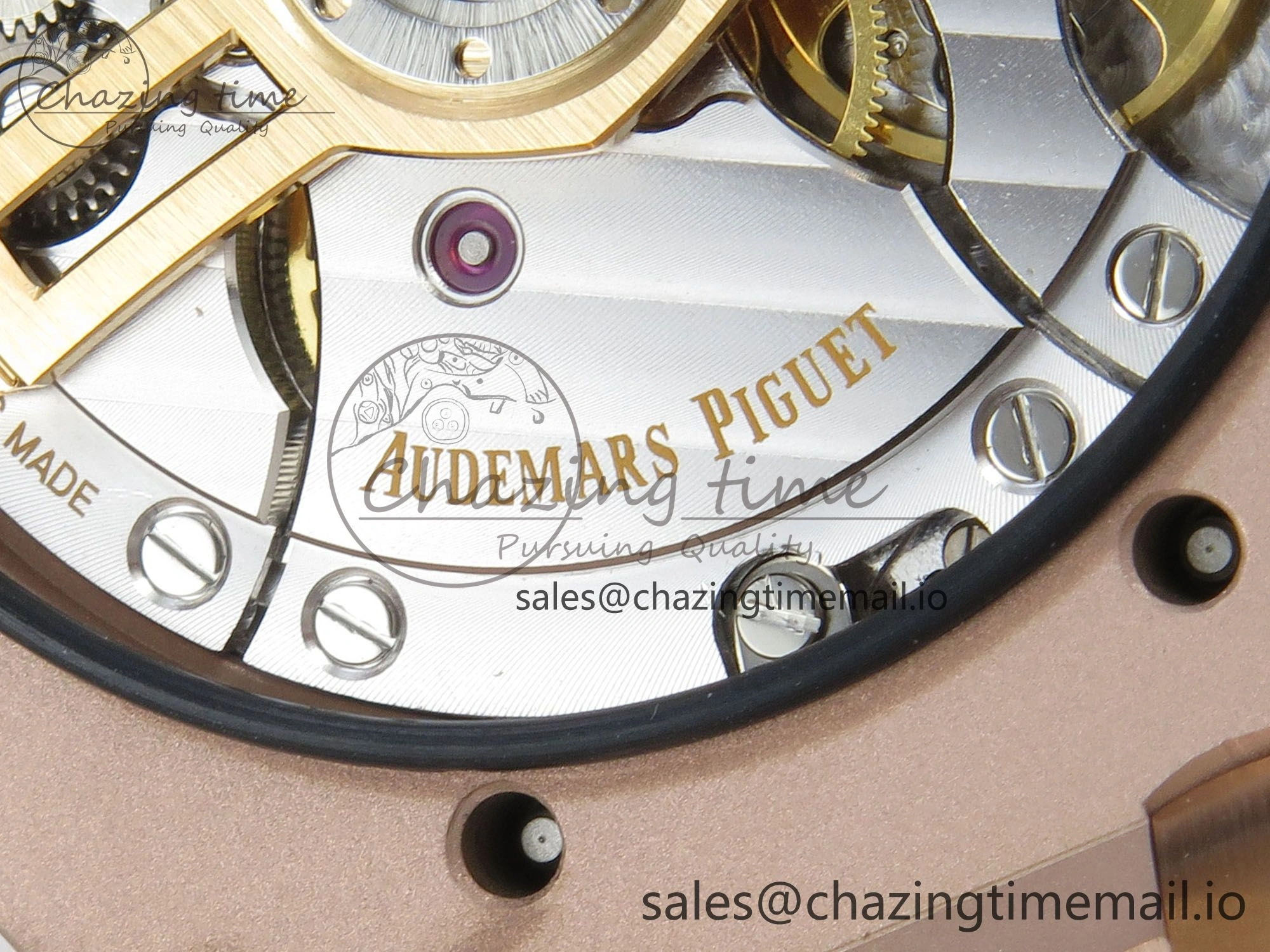 Royal Oak 15510 RG TWSF Best Edition Blue Textured Dial on RG Bracelet SA4302 Super Clone