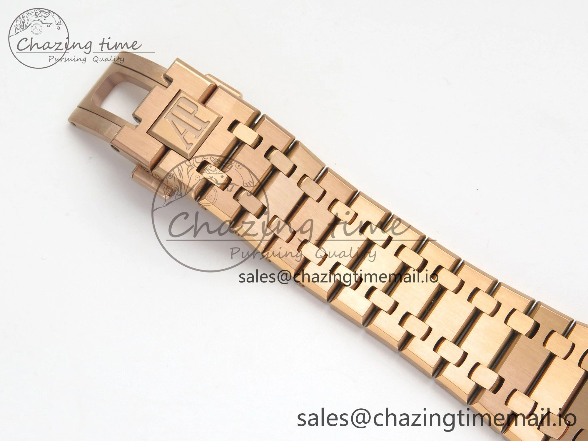Royal Oak 15510 RG TWSF Best Edition Blue Textured Dial on RG Bracelet SA4302 Super Clone