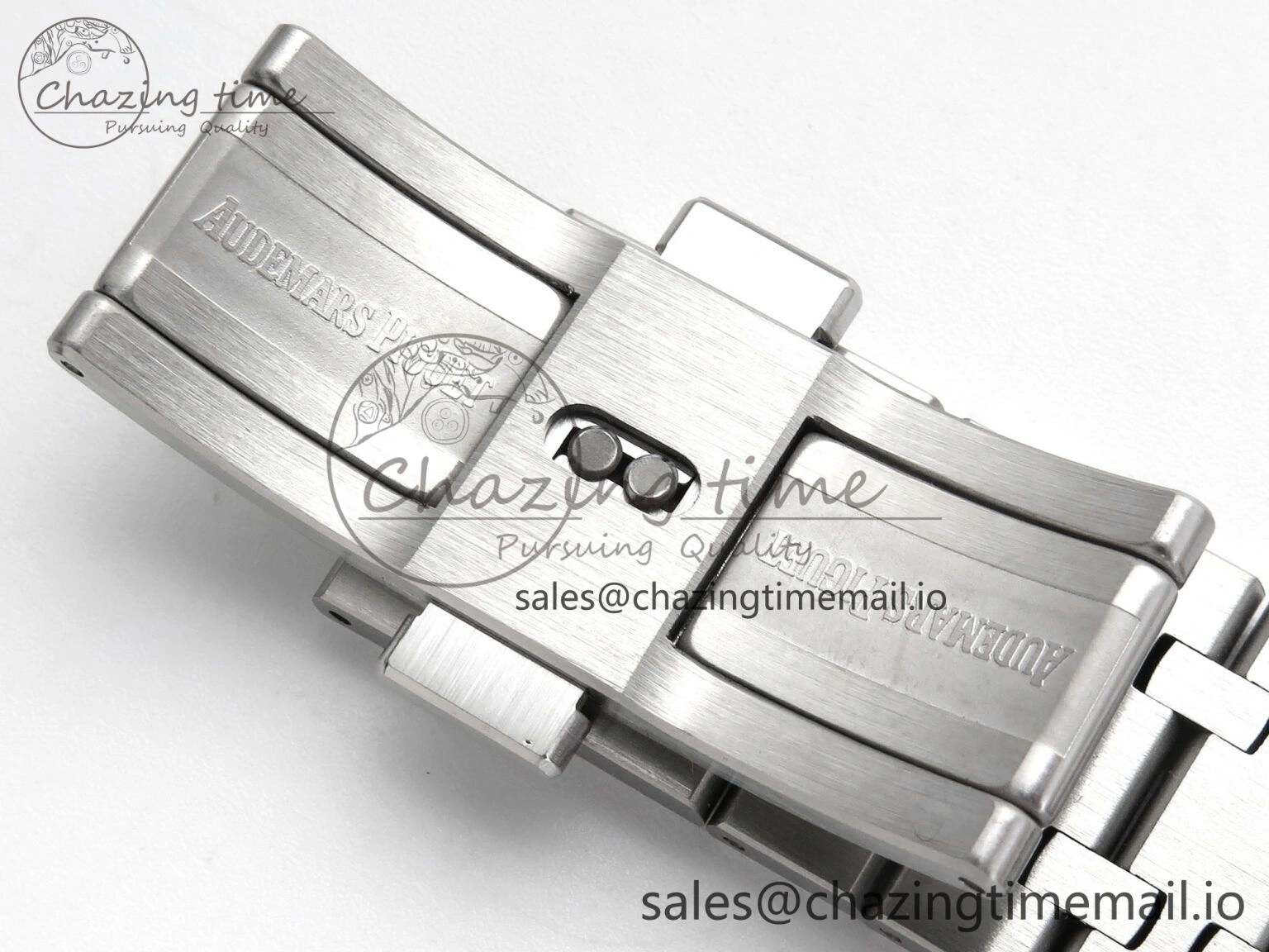 Royal Oak 15510 SS APSF 1:1 Best Edition Blue Dial on SS Bracelet SA4302 Super Clone V2 (SW Dial)