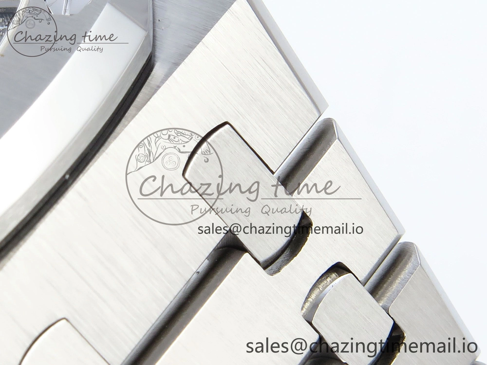 Royal Oak 15510 SS APSF 1:1 Best Edition Gray Dial on SS Bracelet SA4302 Super Clone V2 (SW Dial)