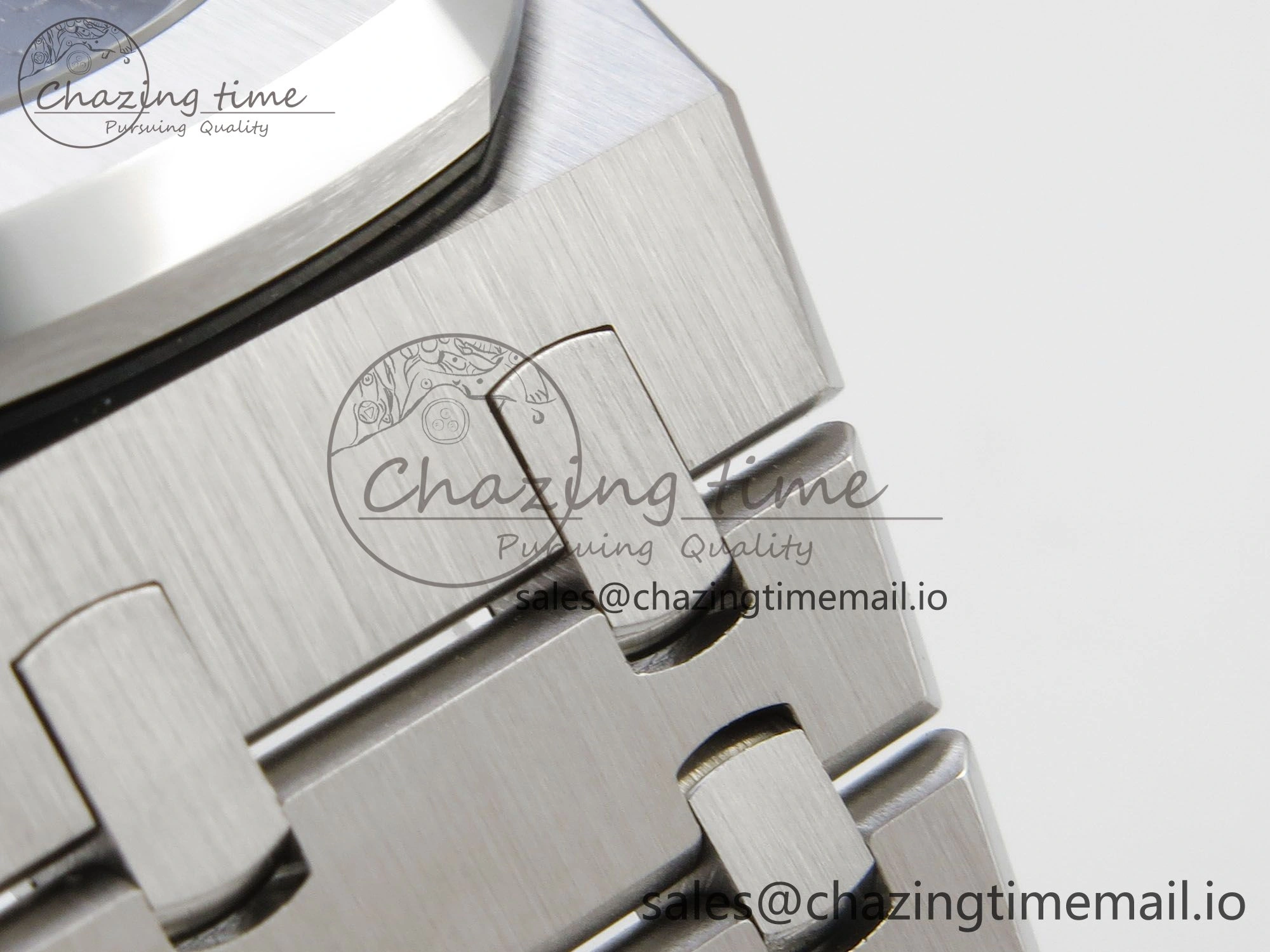 Royal Oak 15510 SS TWSF Best Edition Blue Textured Dial on SS Bracelet SA4302 Super Clone