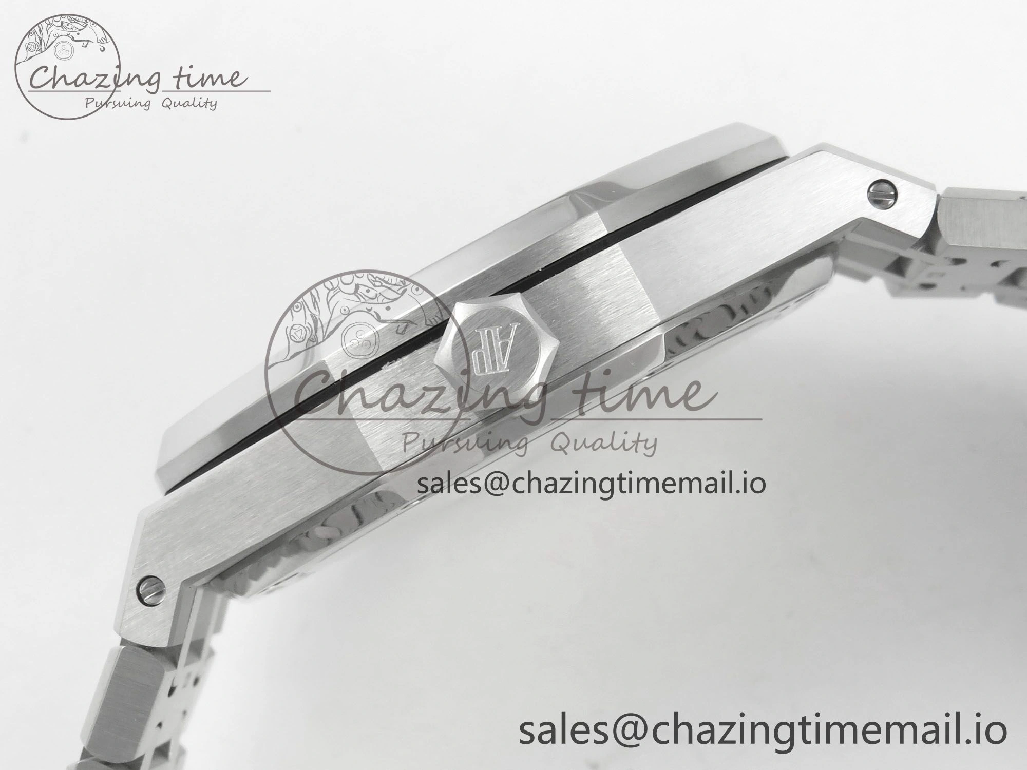 Royal Oak 15510 SS TWSF Best Edition Gray Textured Dial on SS Bracelet SA4302 Super Clone