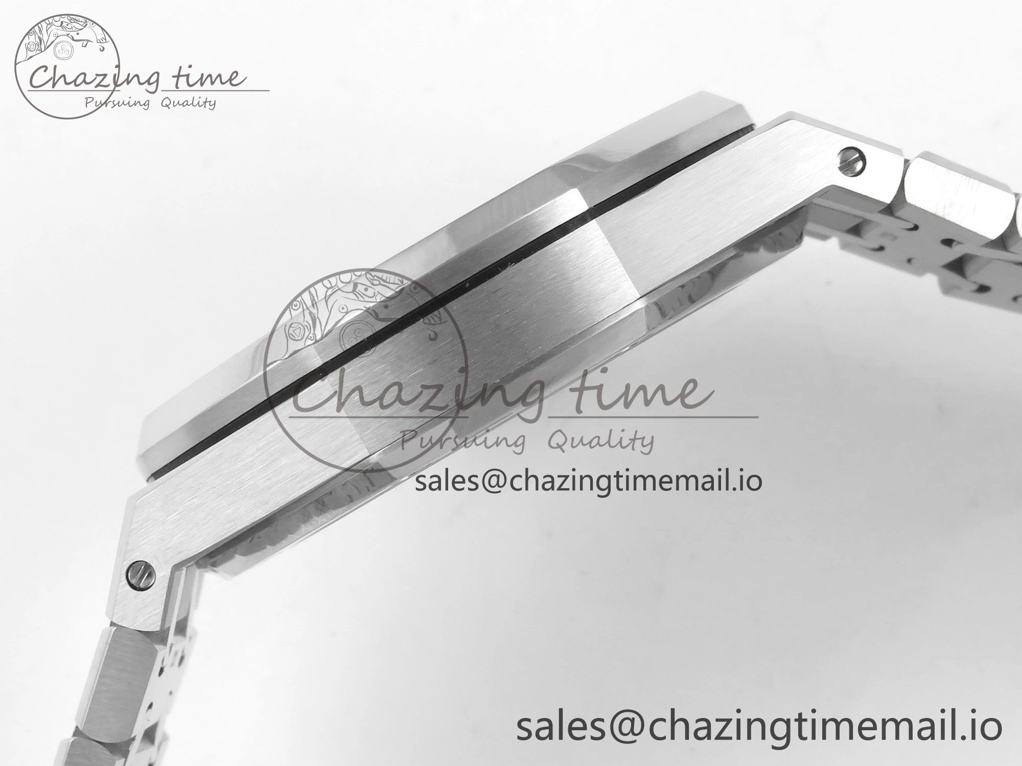 Royal Oak 15510 SS TWSF Best Edition Gray Textured Dial on SS Bracelet SA4302 Super Clone