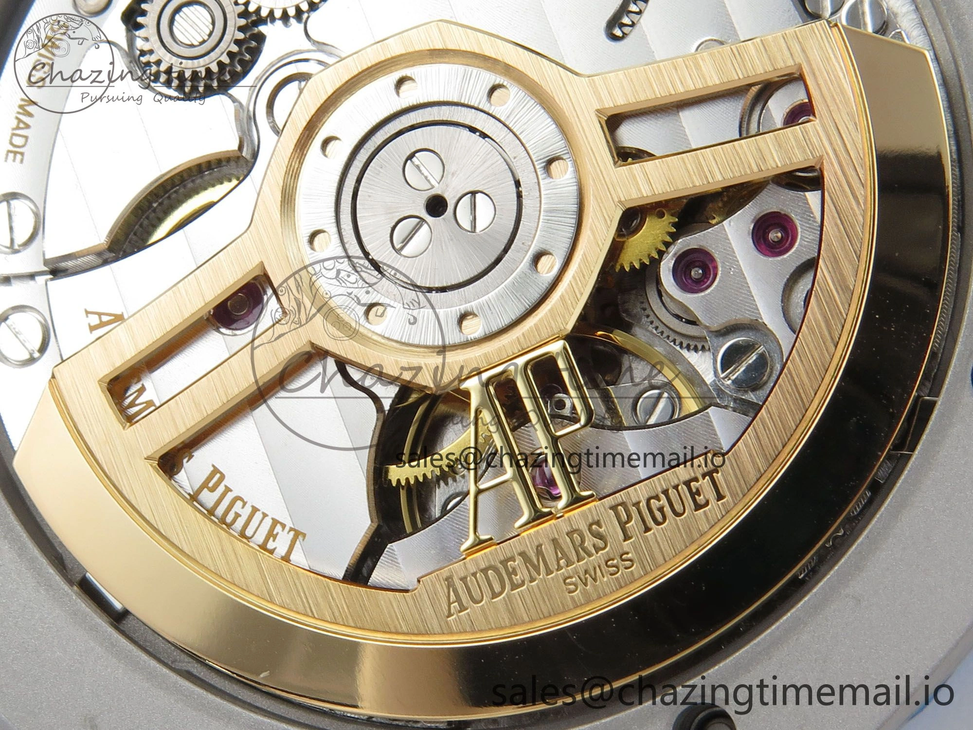 Royal Oak 15510 SS TWSF Best Edition Gray Textured Dial on SS Bracelet SA4302 Super Clone