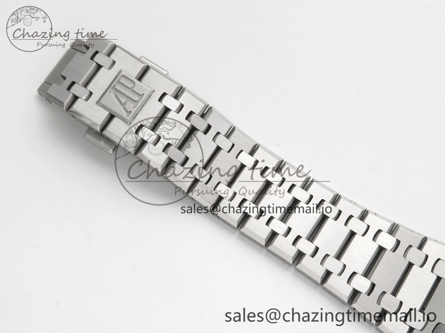 Royal Oak 15510 SS TWSF Best Edition Gray Textured Dial on SS Bracelet SA4302 Super Clone