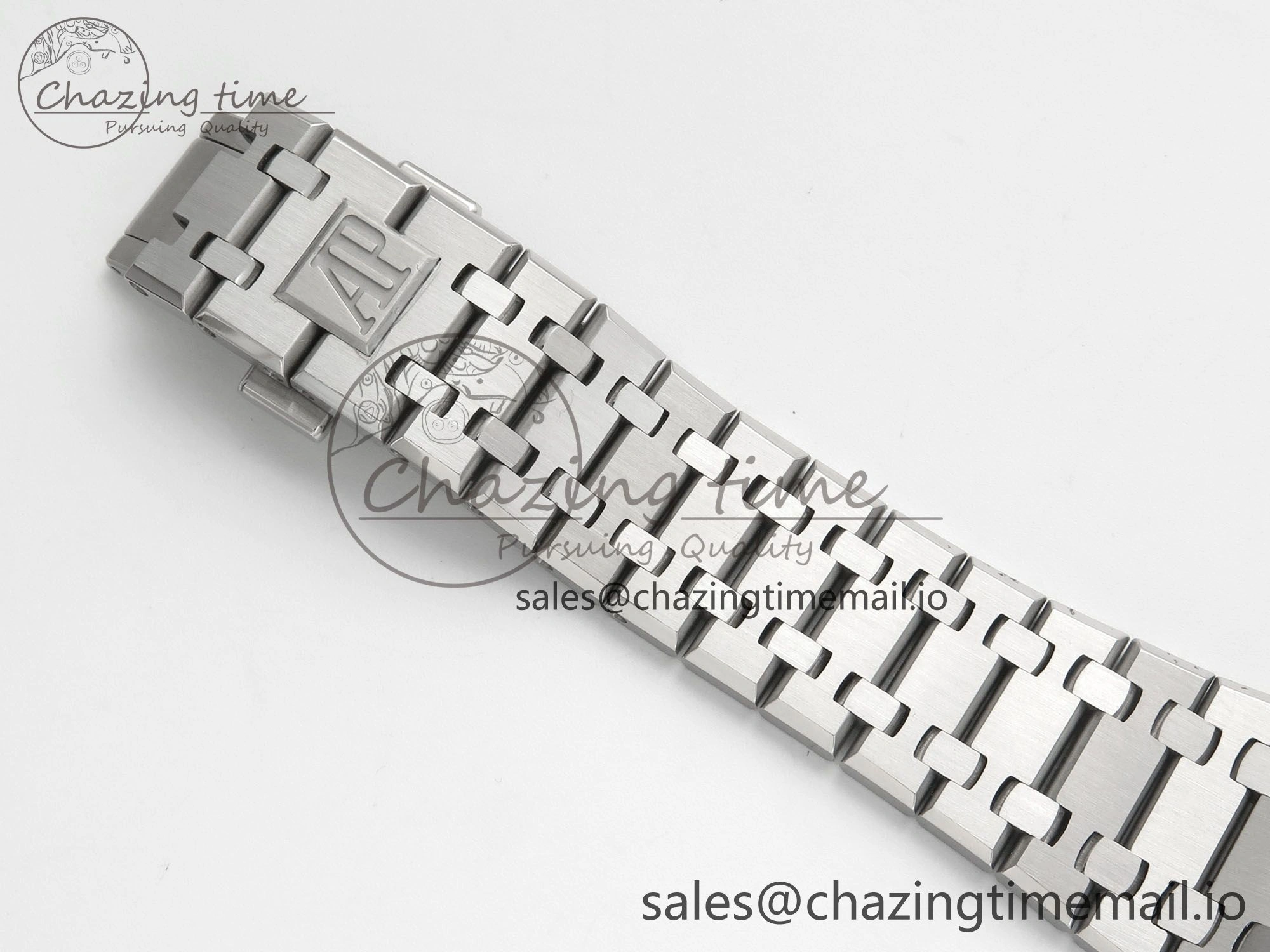 Royal Oak 15510 SS TWSF Best Edition Gray Textured Dial on SS Bracelet SA4302 Super Clone