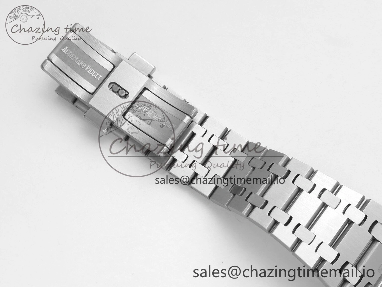 Royal Oak 15510 SS TWSF Best Edition Gray Textured Dial on SS Bracelet SA4302 Super Clone