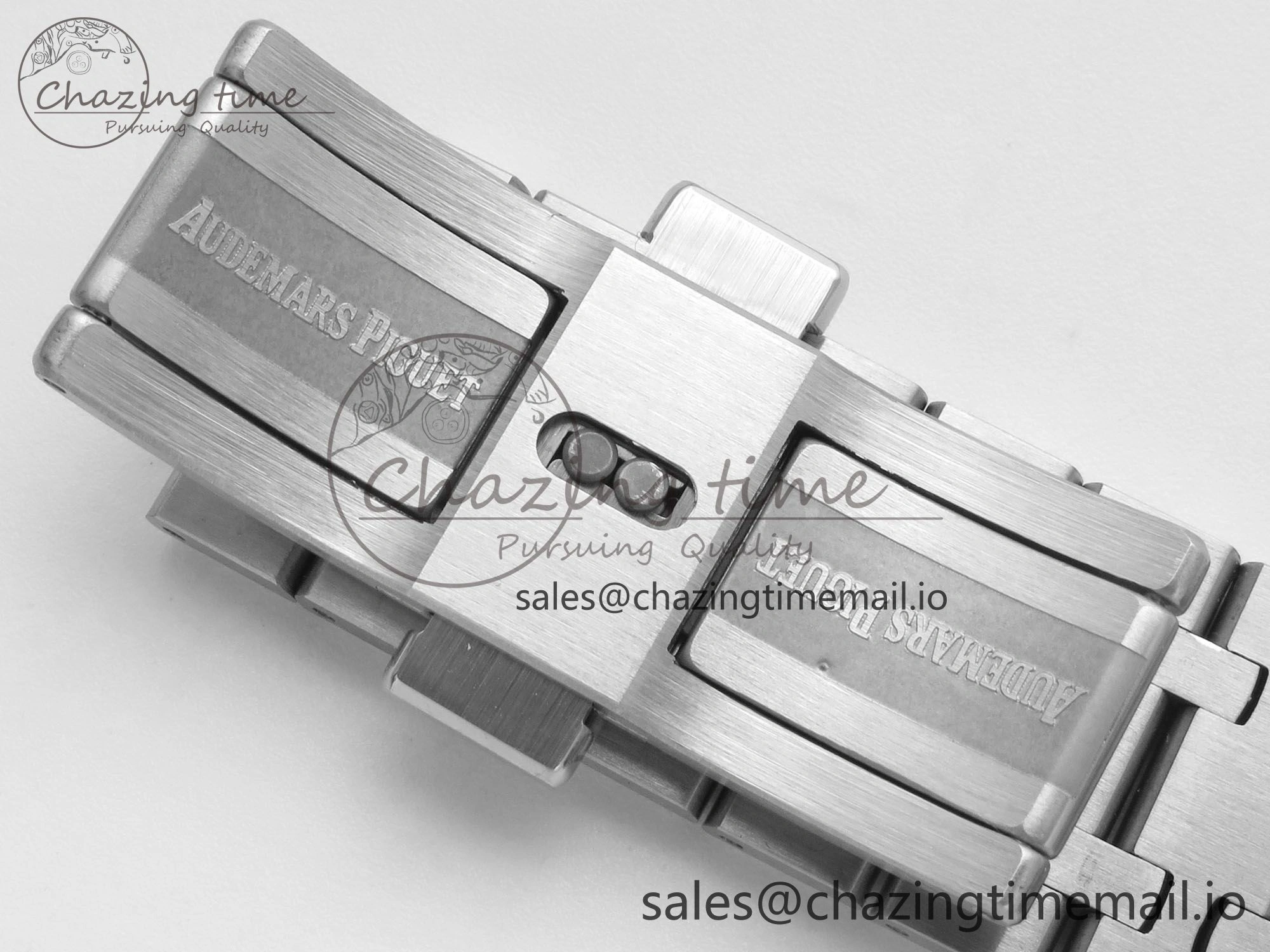 Royal Oak 15510 SS TWSF Best Edition Gray Textured Dial on SS Bracelet SA4302 Super Clone